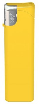 Зажигалка пьезо с откидной крышкой Желтая SCS Yellow (глянцевые)