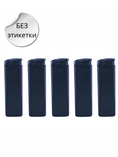 Зажигалки многоразовые матовые черные, без этикетки, В525 POCKET MATT BLACK