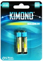 Батарейки KIMONO ААА (мизинчиковые) R03-BL2 солевые 