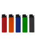 Зажигалки кремневые механические 5 цветов В003 одноразовые