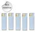 Зажигалки пьезо белая Classic WHITE, без этикетки ш/к, зажигалка белая под нанесение логотипа с 2 сторон