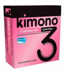 Презервативы KIMONO С ароматом сакуры №3