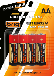 Батарейки пальчиковые АА алкалиновые в блистере Brig АА LR 6 MAX POWER