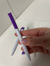 Ручки автоматические под логотип бело-фиолетовая  Impulse Gloss Clip White-Violet
