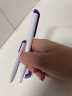 Ручки автоматические под логотип бело-фиолетовая  Impulse Gloss Clip White-Violet