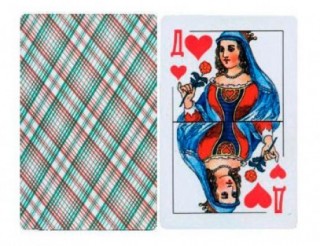 Игральные карты POKER с пластиковым покрытием (36 карт)