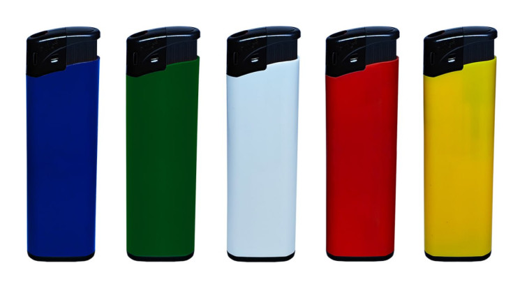 Зажигалка пьезо многоразовая 5 цветов  B525 Pocket BC 